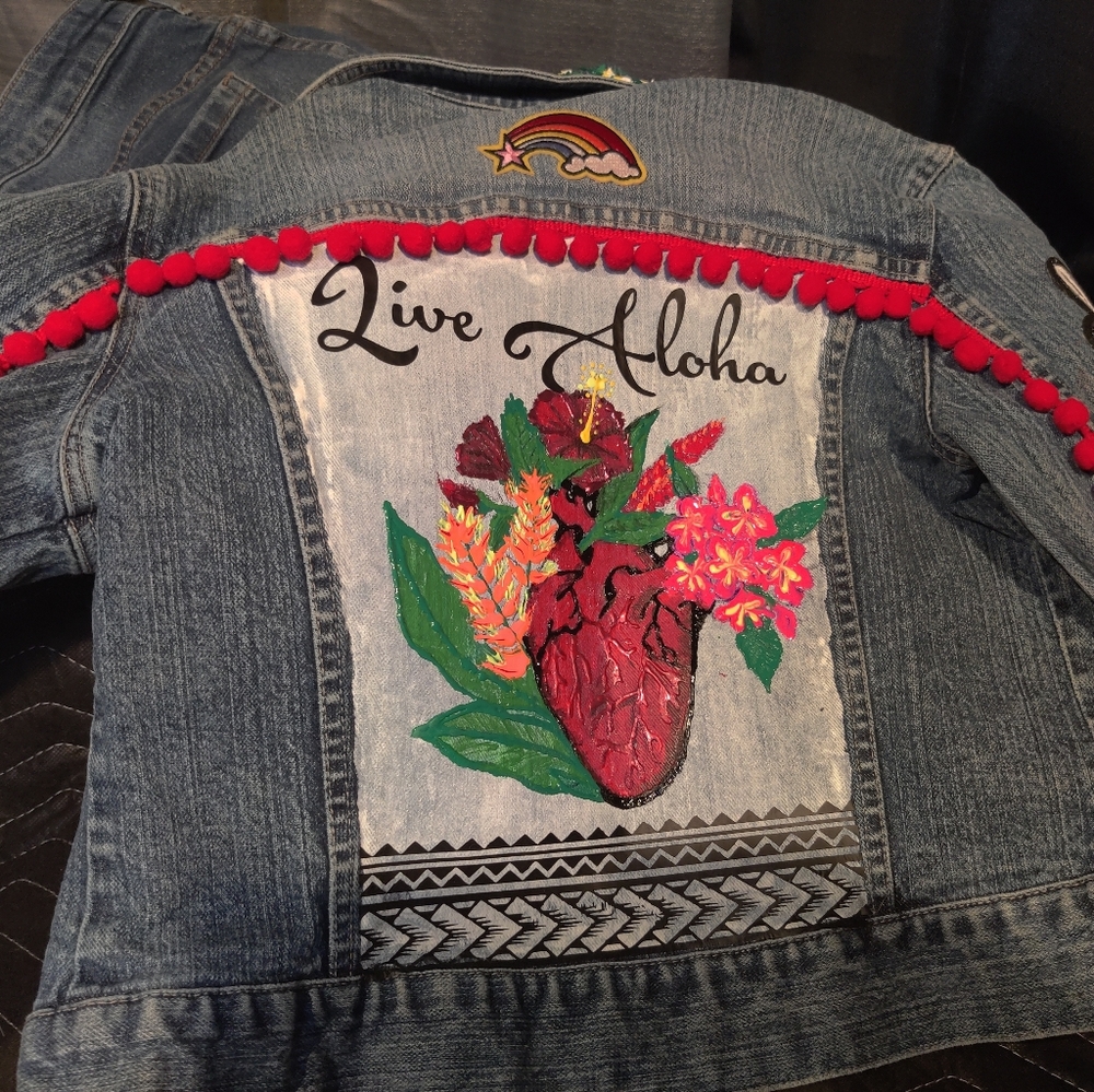 Handpainted Denim Jacket - Picture 10 of 16